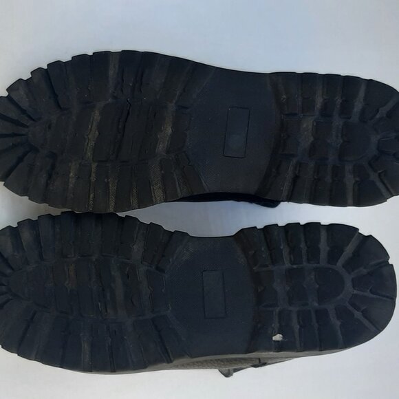 Black Biker Style Boots Size 11 - Picture 7 of 8